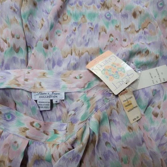 NWT Laura & Jayne Collection sz 12 pastel skirt - Picture 3 of 4
